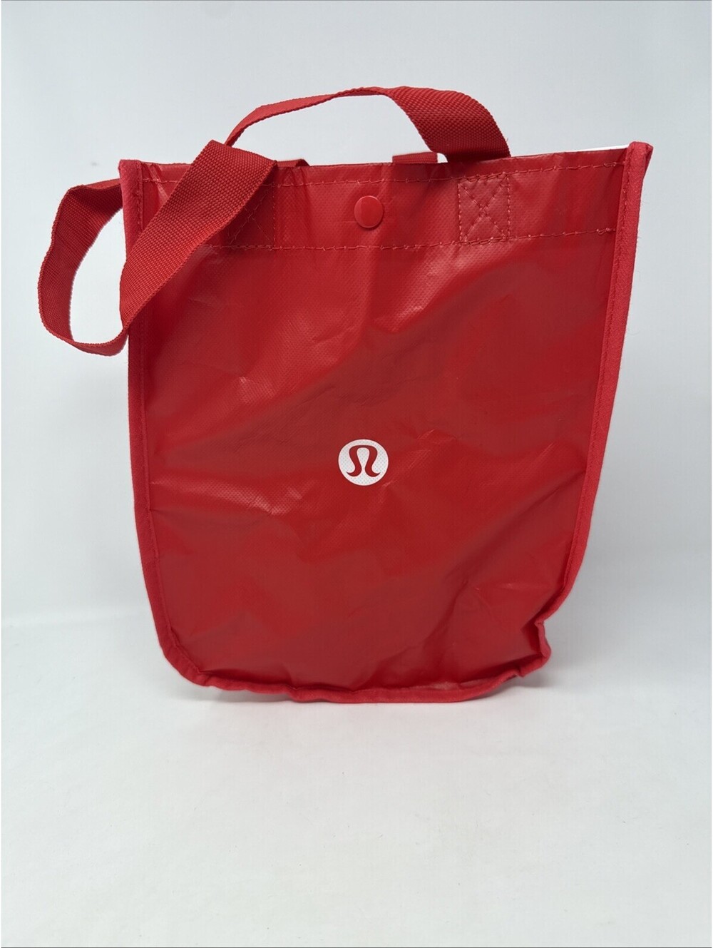 Lululemon Reusable Shopping Tote / Bag - RED BRAND 9”x11”